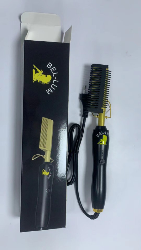Electric Hot Comb Hair Straightener for Hair and Wigs