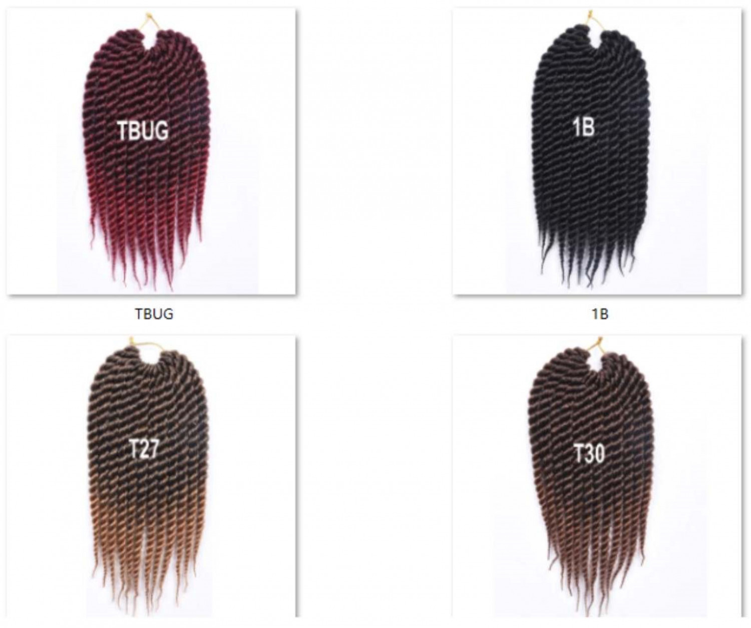 Faux locs jumbo Senegalese Twist, 12 strands hair crochet braid (18 Inch, pack of 6)