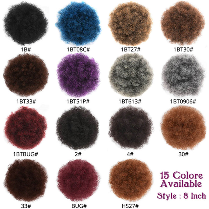 Synthetic Hair pieces Hair Chignon Synthetic Afro Curly Hair Buns
